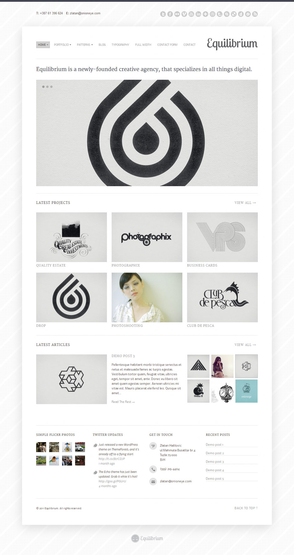 Equilibrium WP Theme